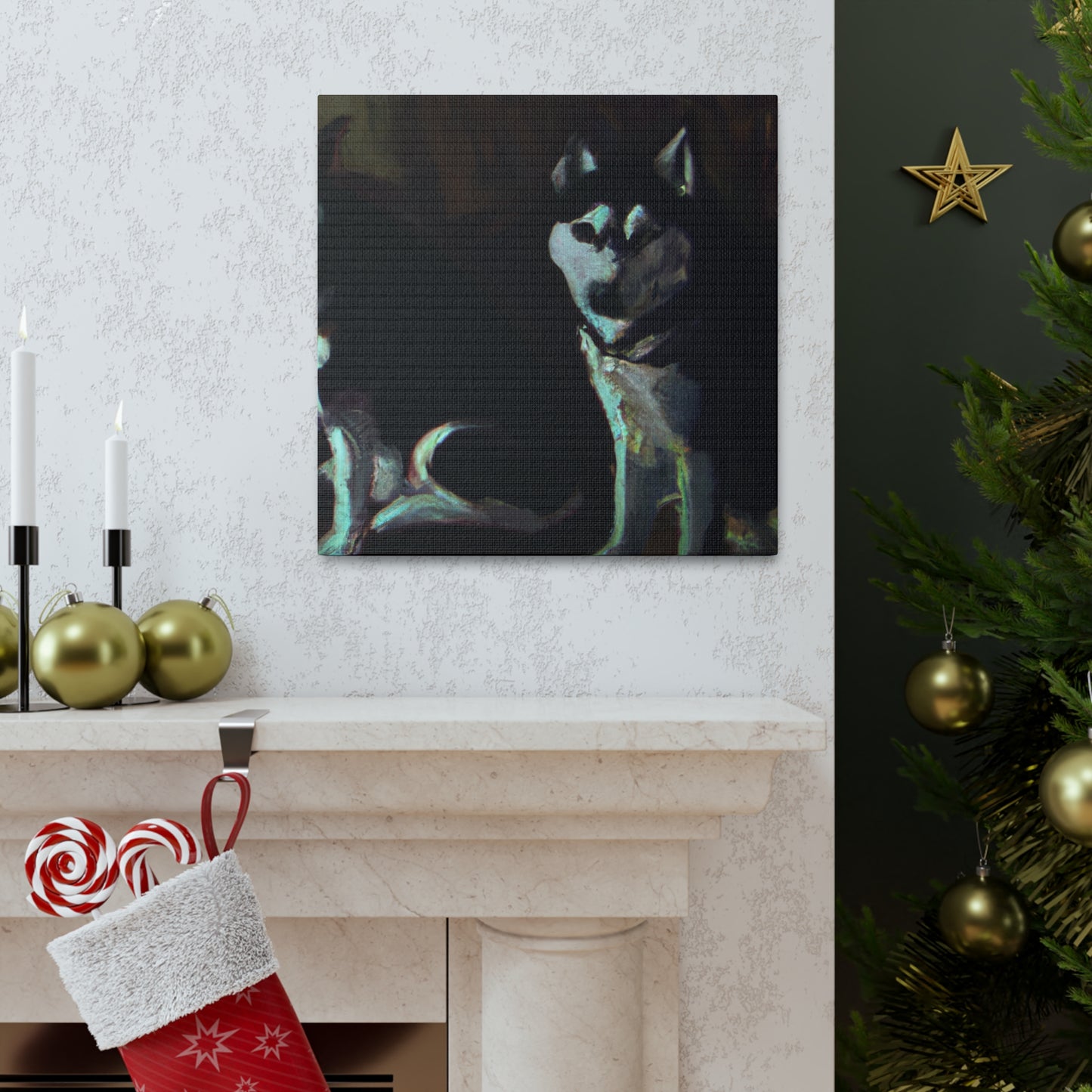 Siberian Husky Gaze - Canvas