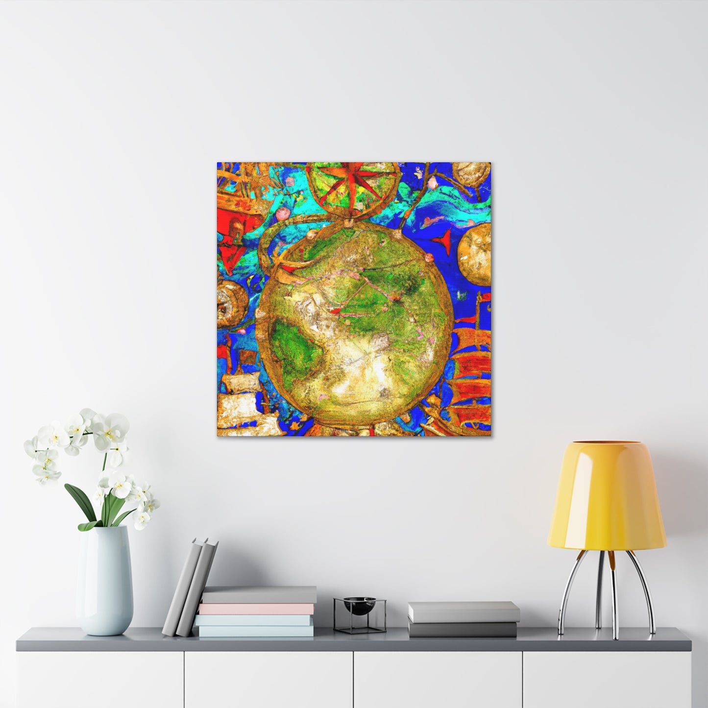 "Navigating A Nautical Chart" - Canvas