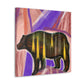 "Brown Bear and Glamour" - Canvas