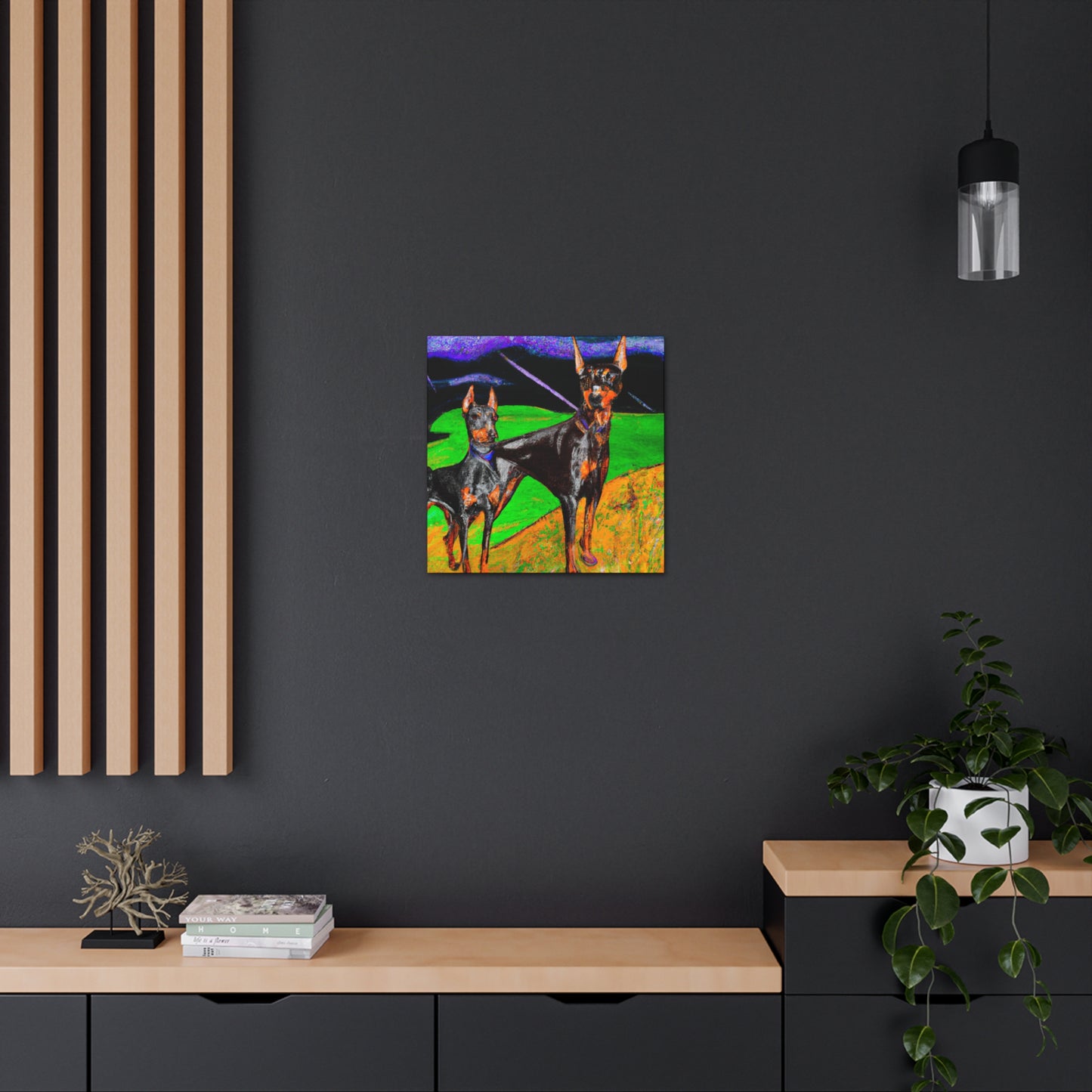 "Doberman's Primal Sentry" - Canvas