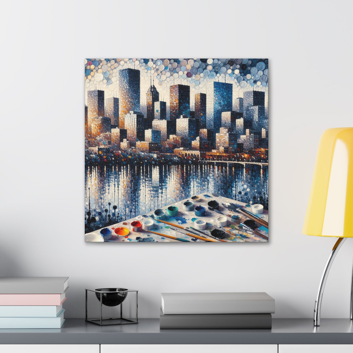 "Dotted Denver Dreamscape" - Canvas