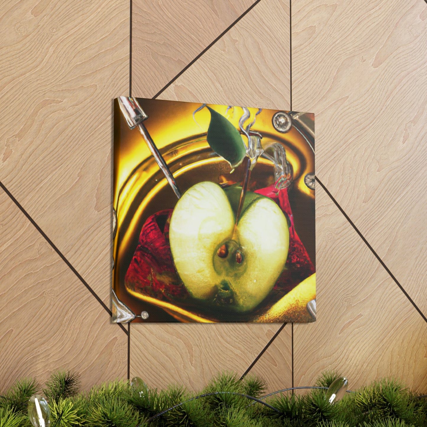 "Apple Adorned in Rococo" - Canvas