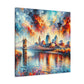 "Cityscape of Cincinnati" - Canvas