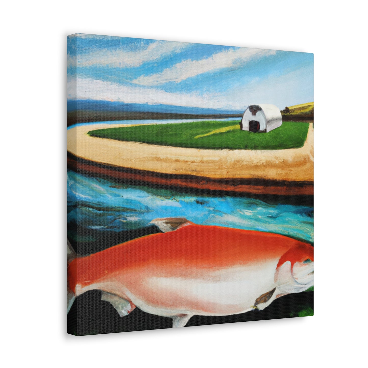 Salmon in a Dream - Canvas