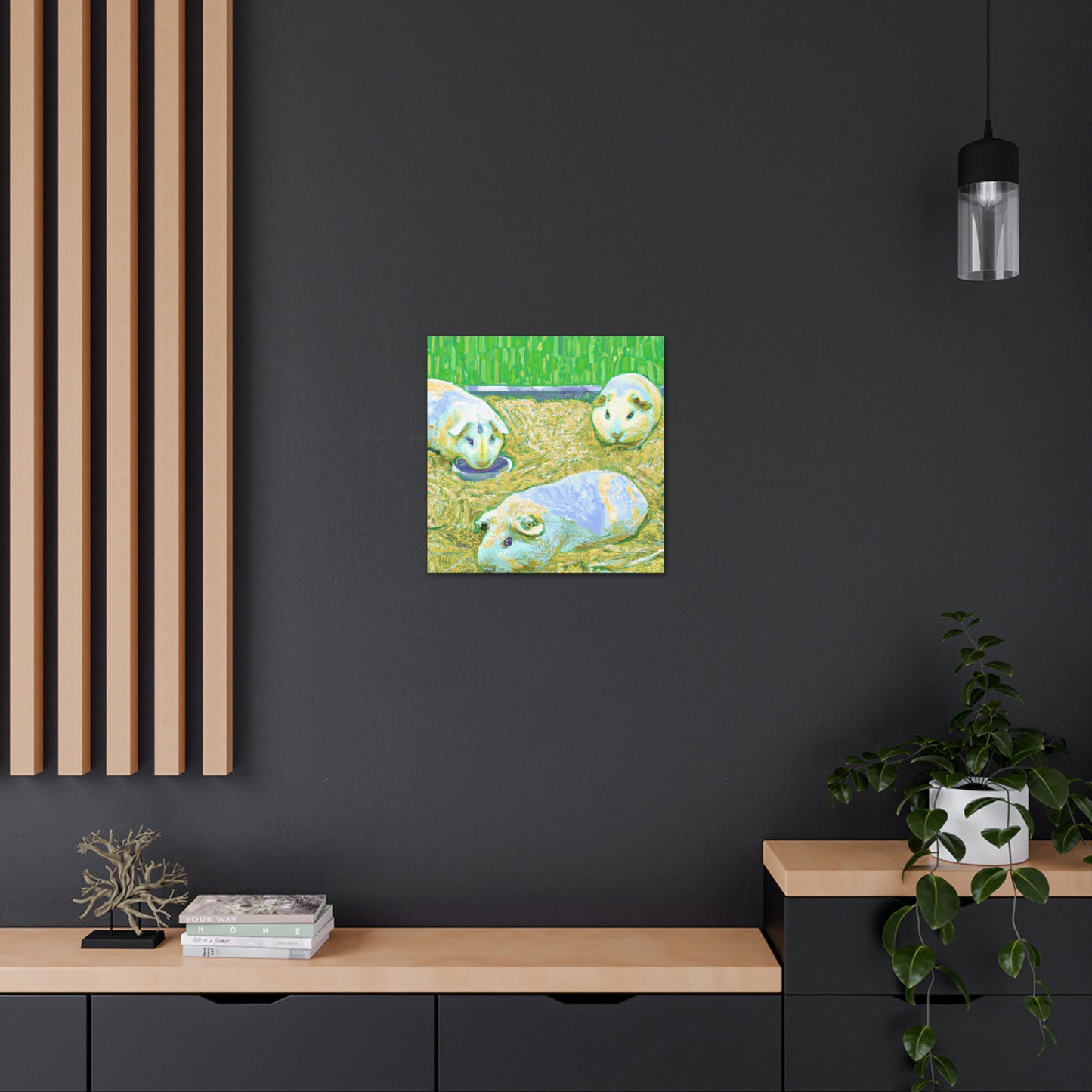 Cute Guinea Pig Painting - Canvas