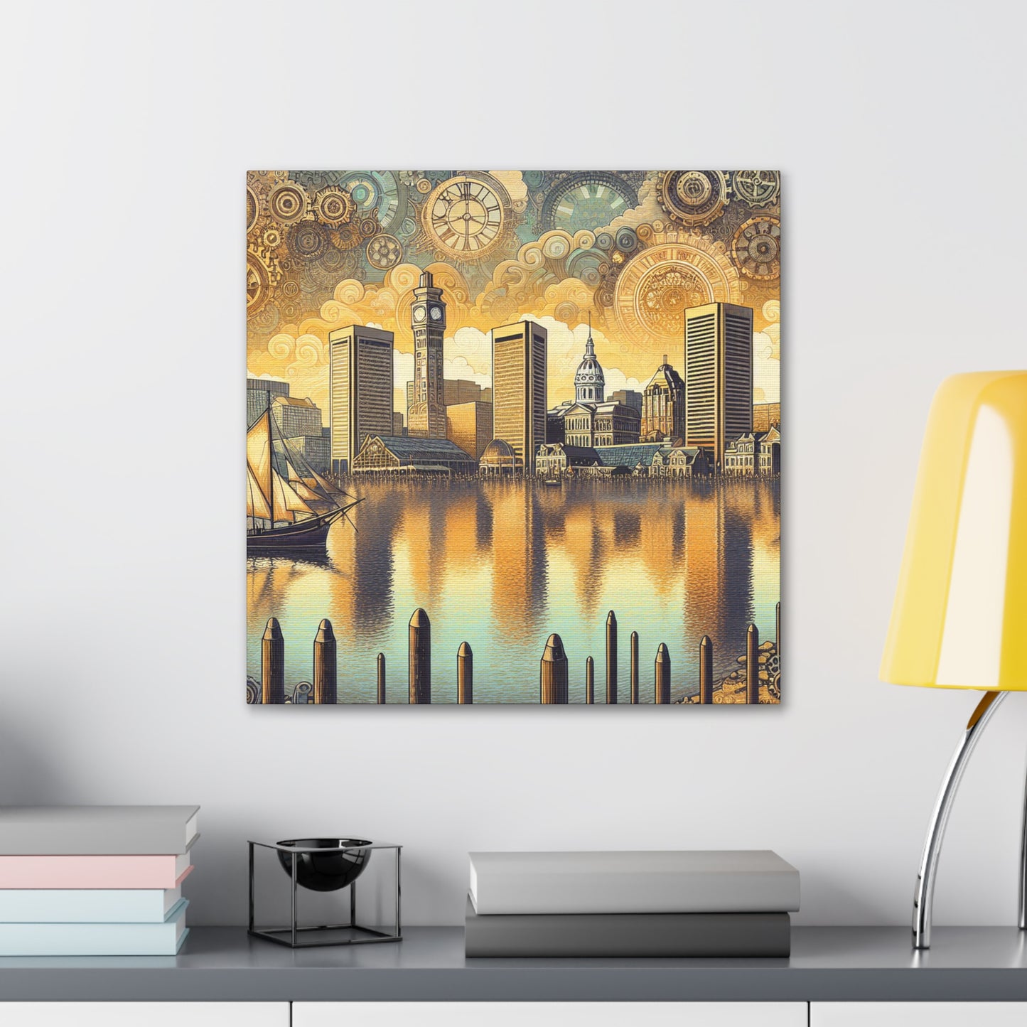 "Baltimore's Mechanical Timeframe" - Canvas