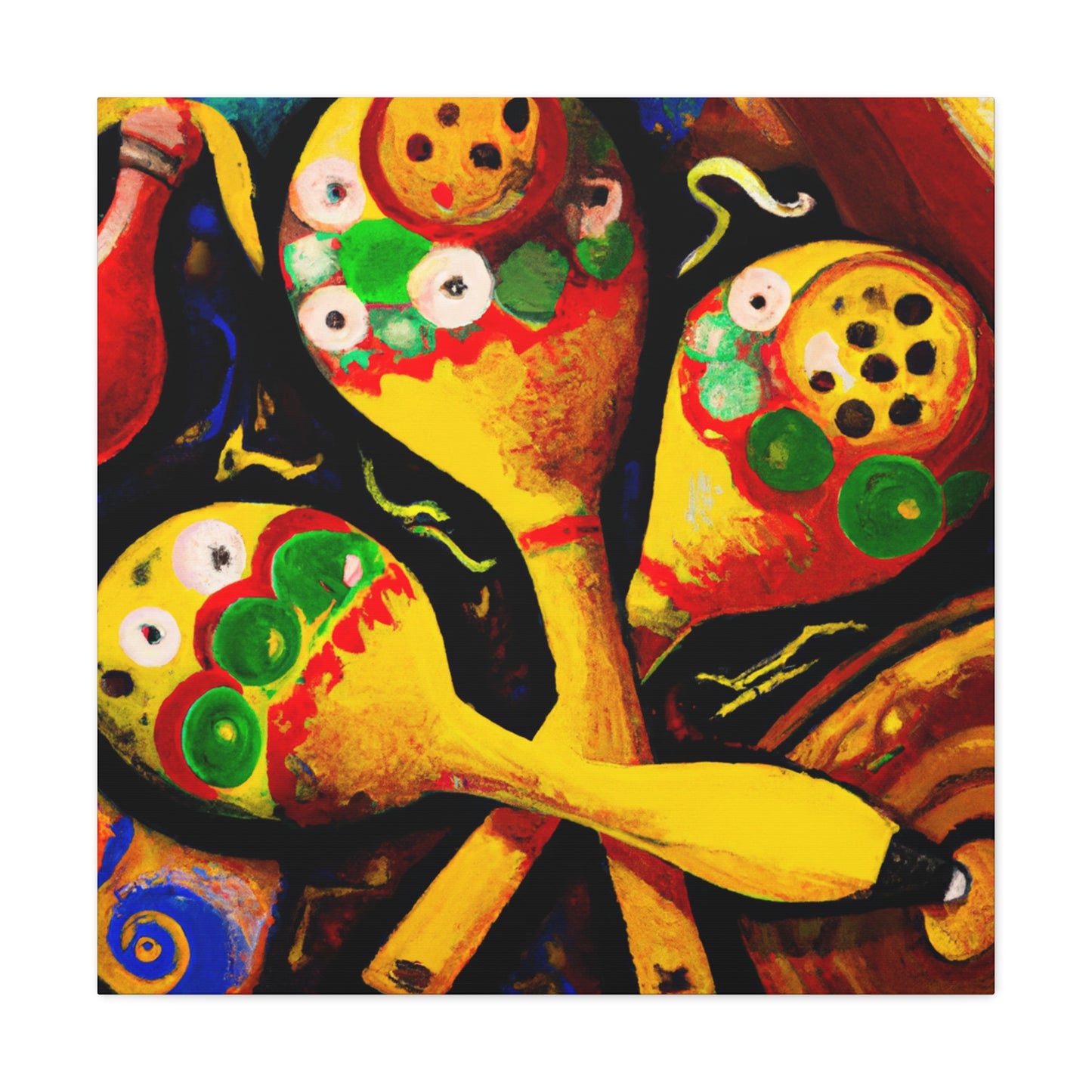 Mariachi's Joyful Maracas - Canvas