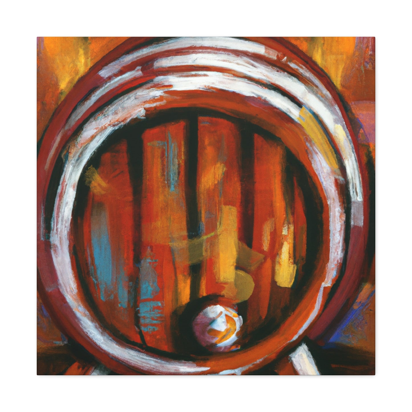 "Whisky Barrel Reflection" - Canvas