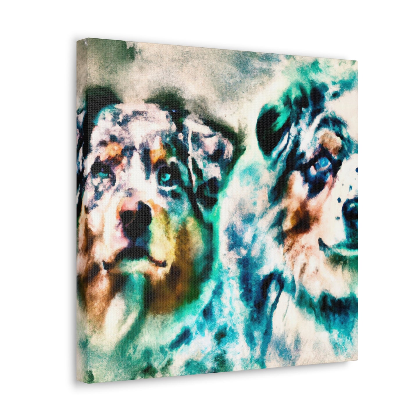 "Furry Aussie Shepherd" - Canvas