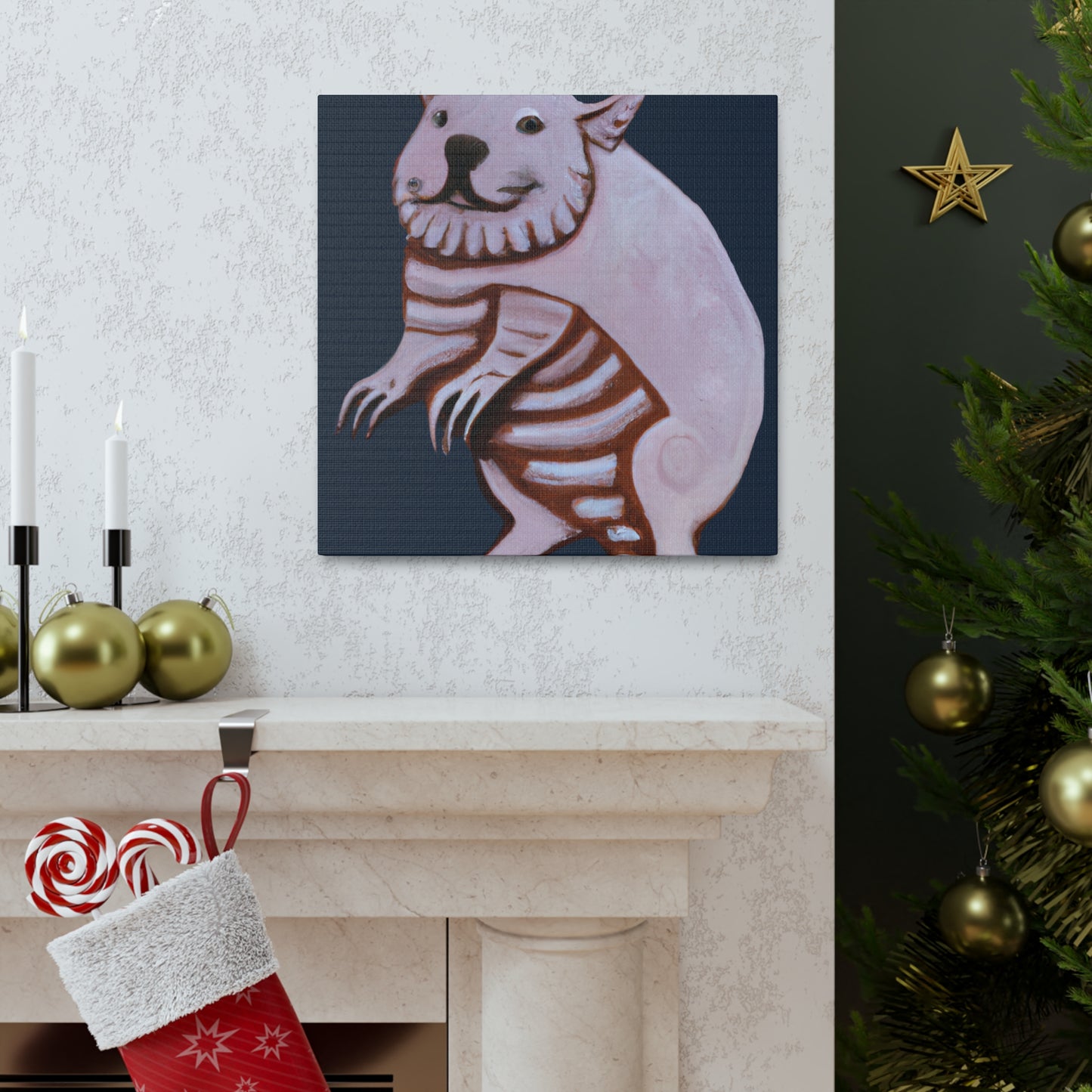 "Wombat's Winter Wonderland" - Canvas