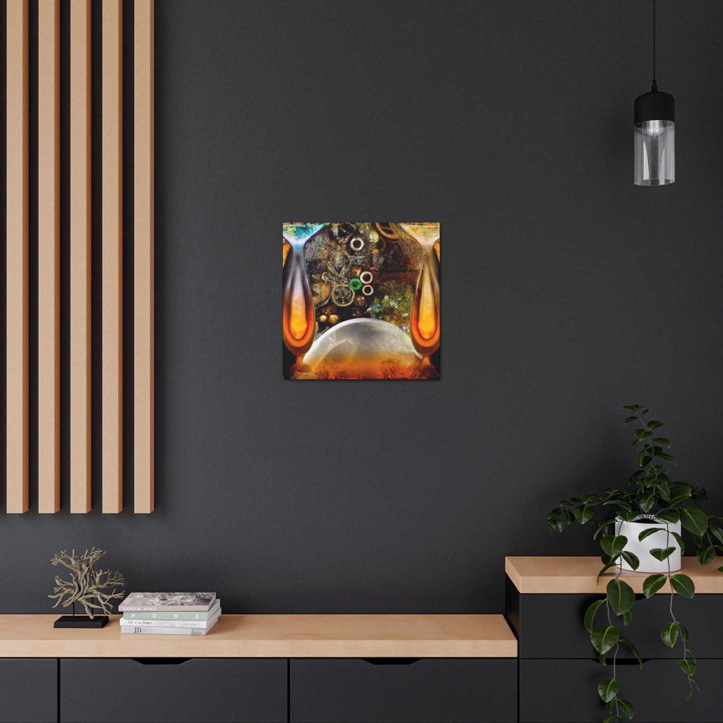 "Boozy Steampunk Bacchanal" - Canvas