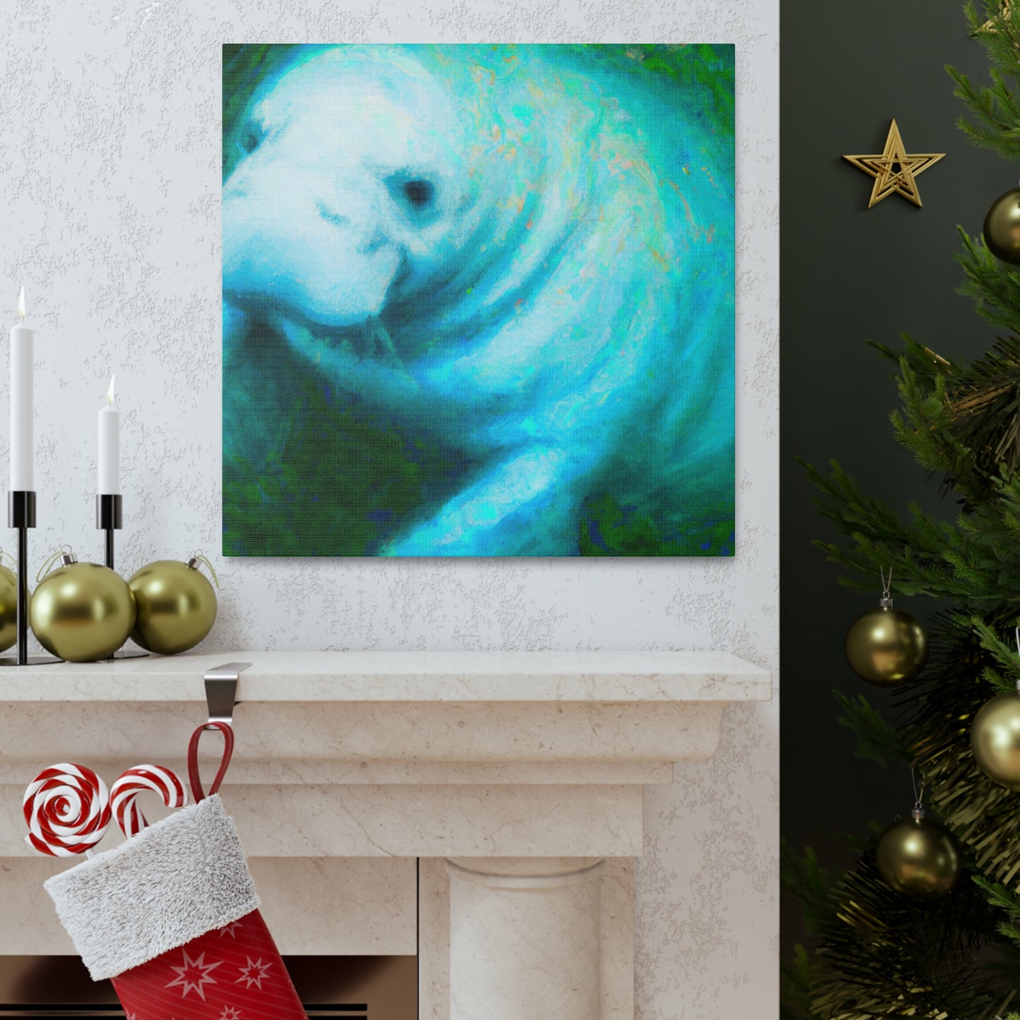 Manatee in Movement - Canvas