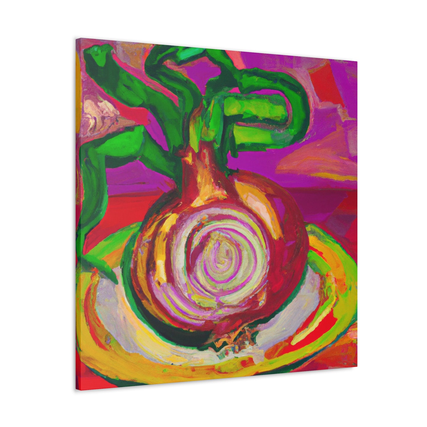 "Onion Fauvist Splendor" - Canvas