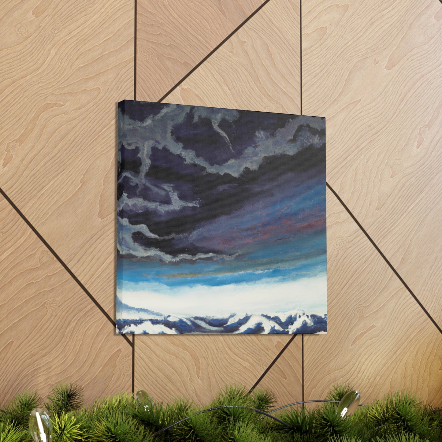 Snowy Mountain Majesty - Canvas