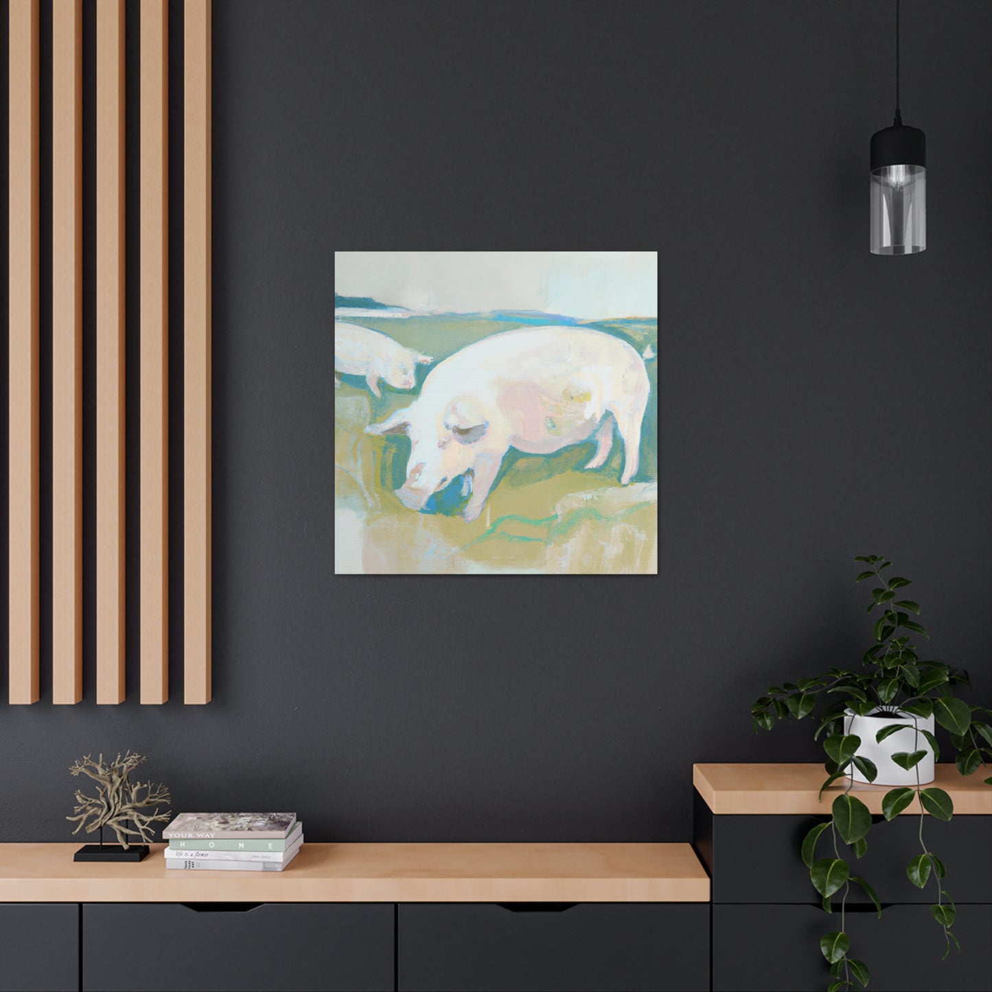 "Pig in Expressionism" - Canvas