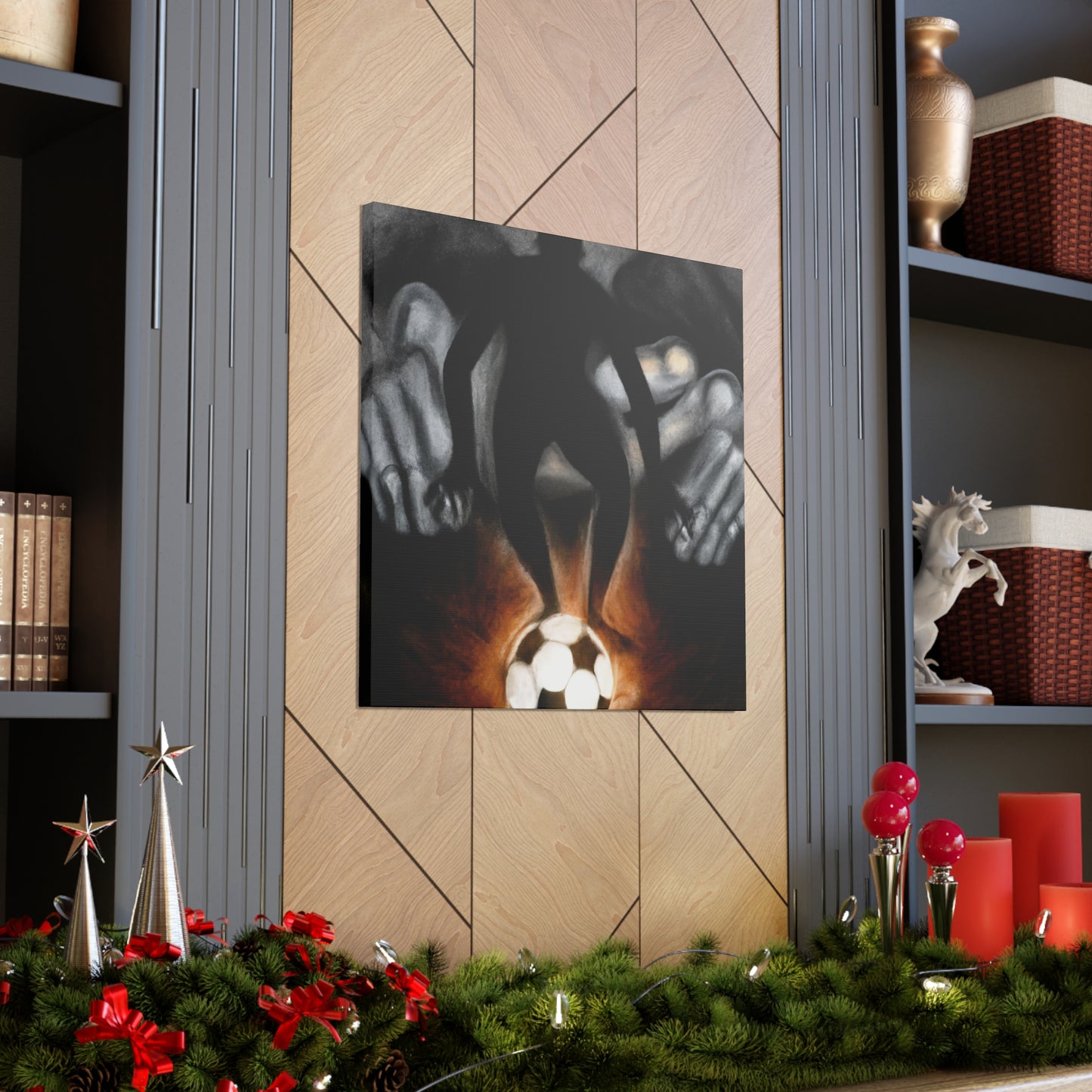 Football in Mirrors - Canvas