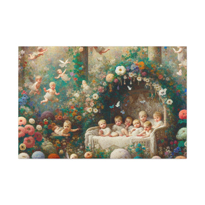 Enchanted Floral Fairyland - Canvas