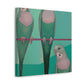 Parakeets in Twilight - Canvas