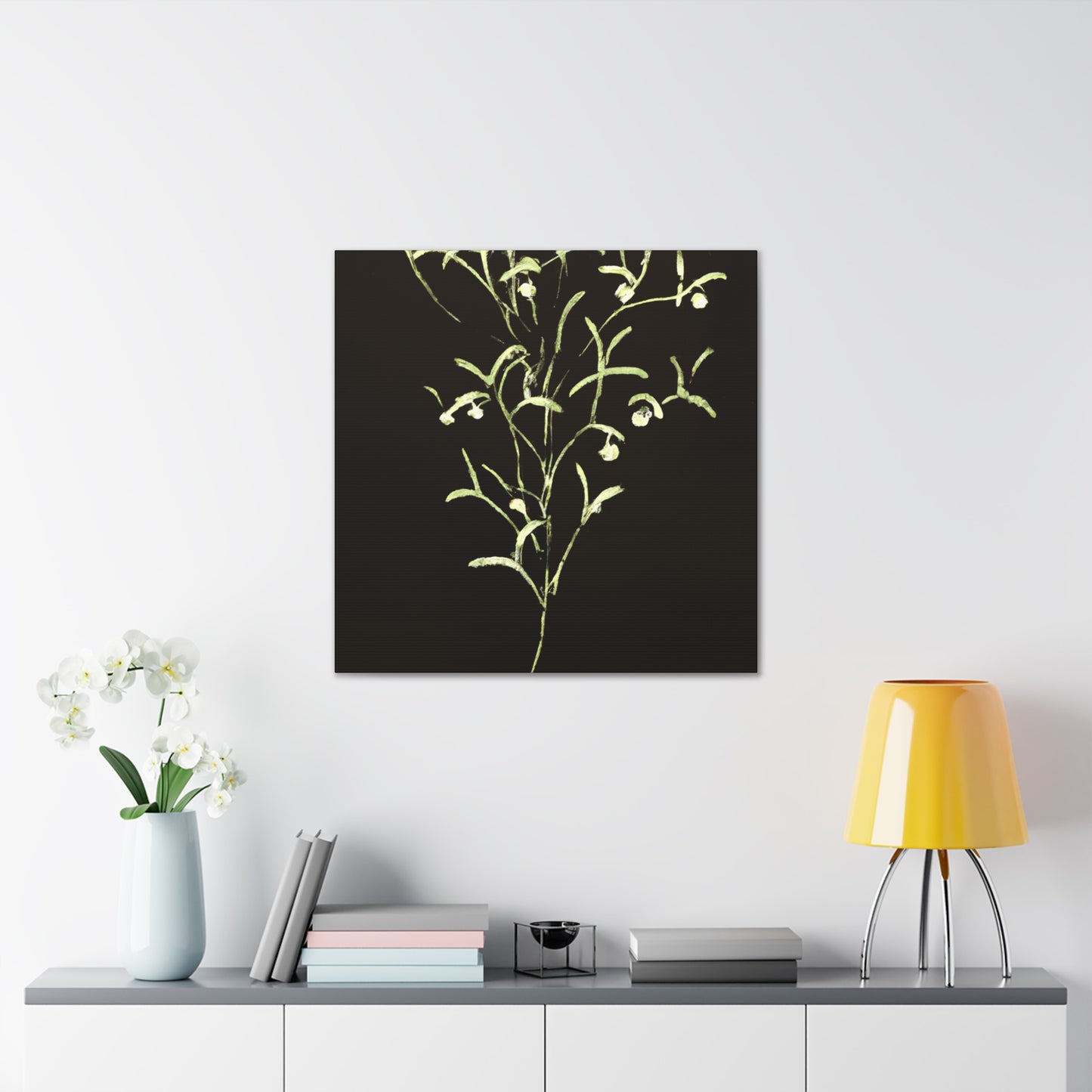 Mistletoe Minimalism. - Canvas