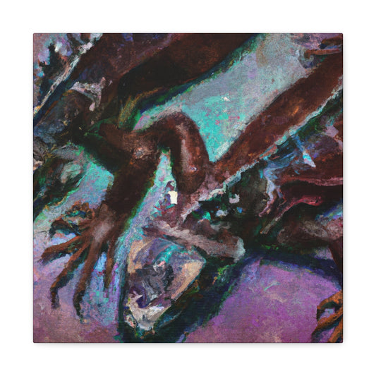 Iguanas in Abstraction - Canvas