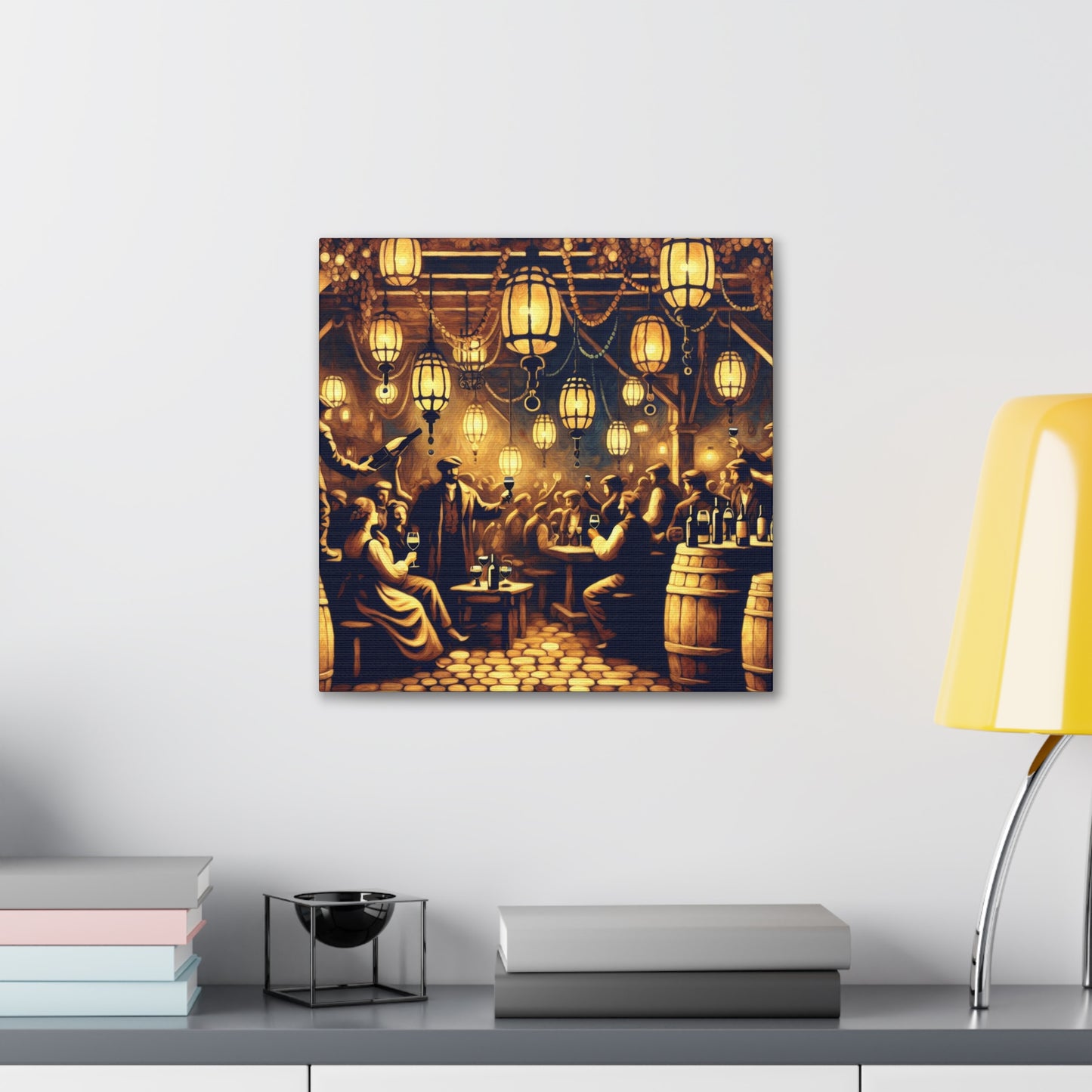 "Whimsical Wine Soiree" - Canvas