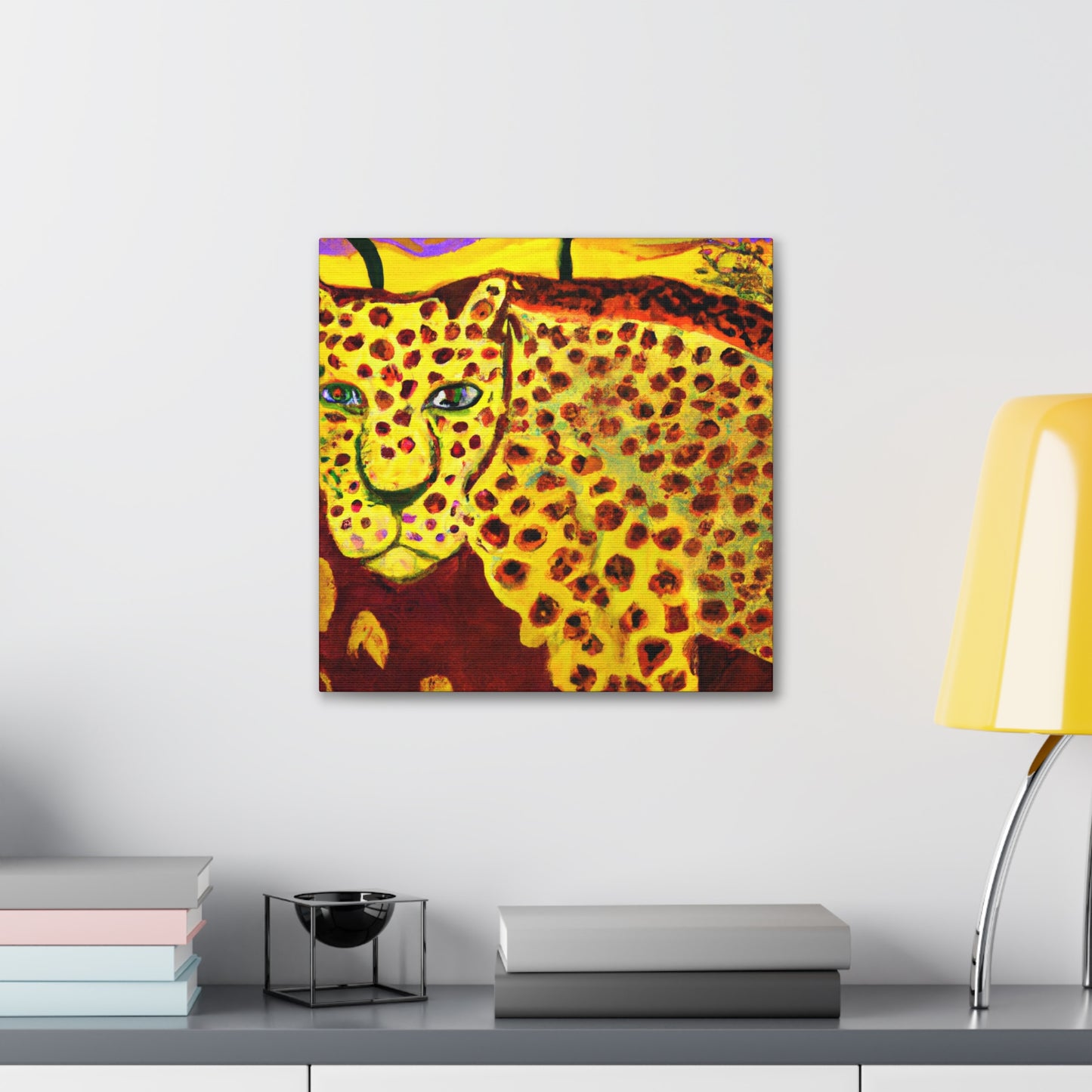 Leopard Lazing Luxuriously - Canvas