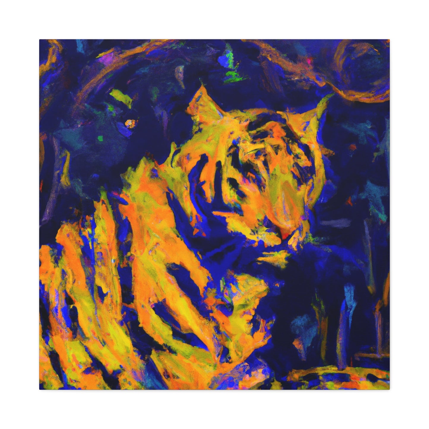 Tiger's Abstract Roar - Canvas