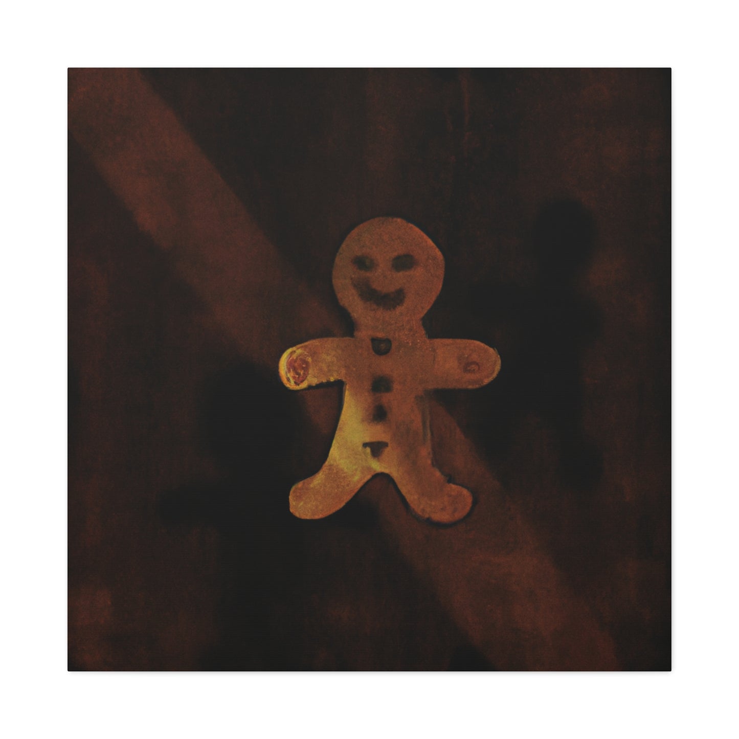 Gingerbread Man Minimalism - Canvas