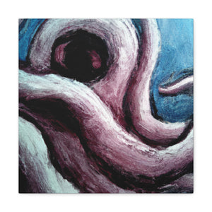 Octopus in Abstract Space - Canvas