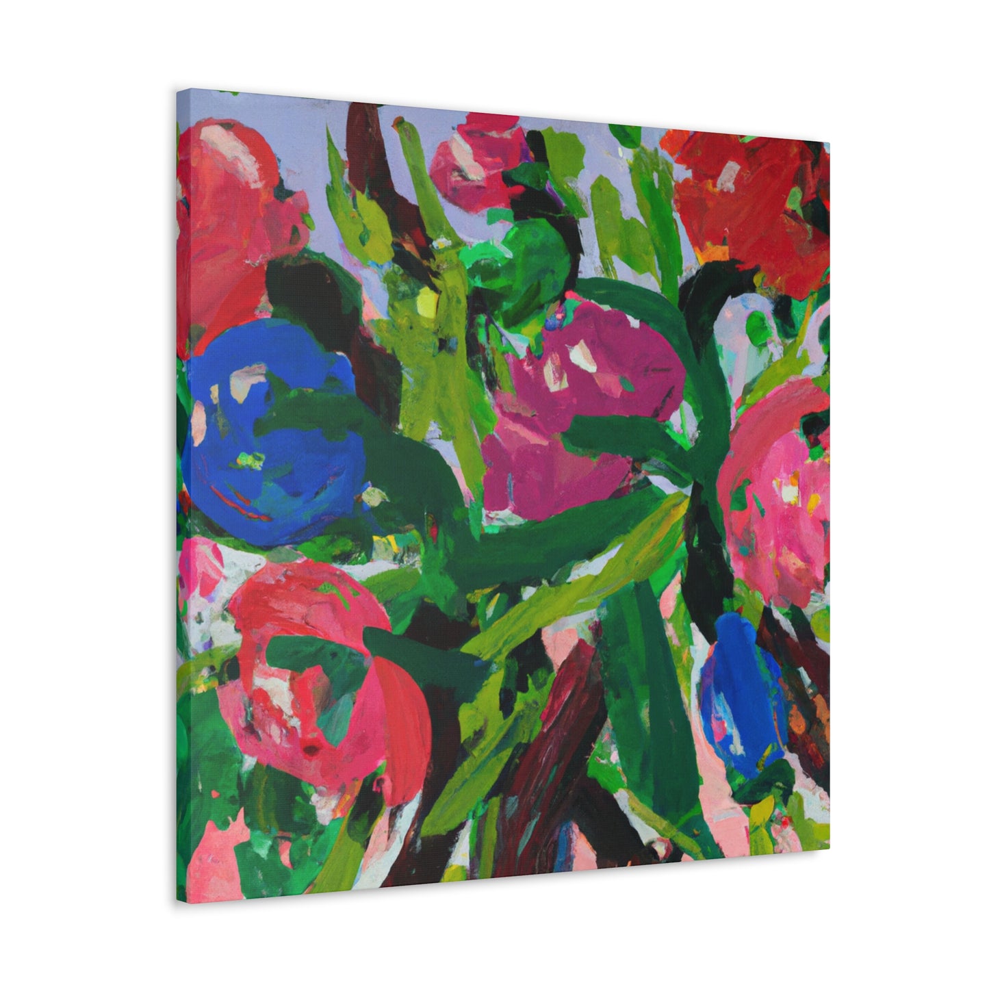 "The Peony Blooms Boldly" - Canvas