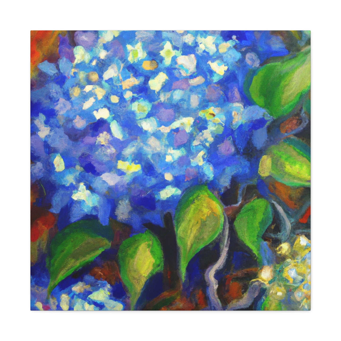 "Hydrangea's Splendid Bloom" - Canvas