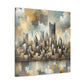 "Pittsburgh through Lavish Brocade" - Canvas