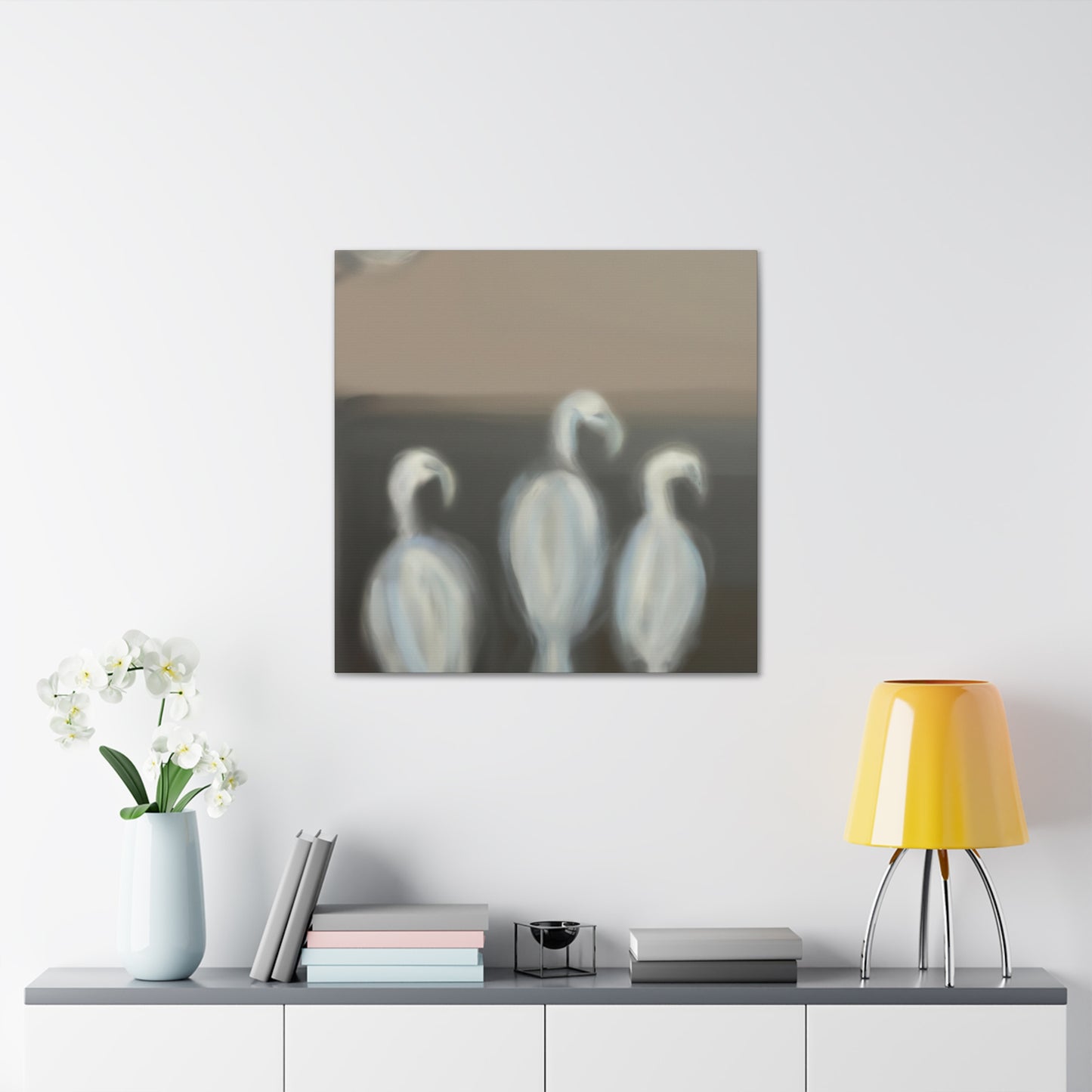 "African Greys Impressionism" - Canvas