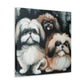 "Pekingese Gazing Wondrously" - Canvas