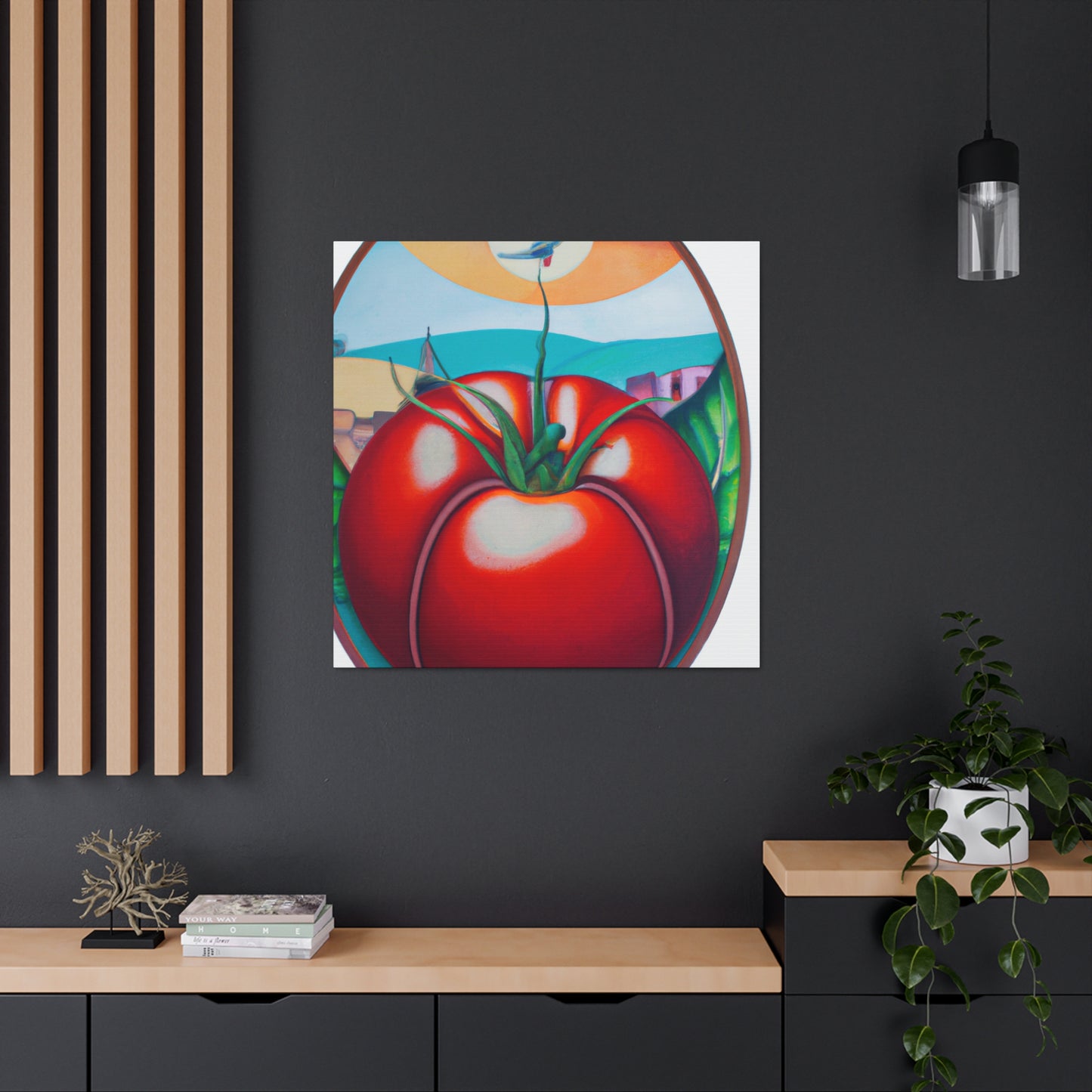 "Tomato Garden Bouquet" - Canvas