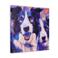 "Border Collie Impressionism" - Canvas