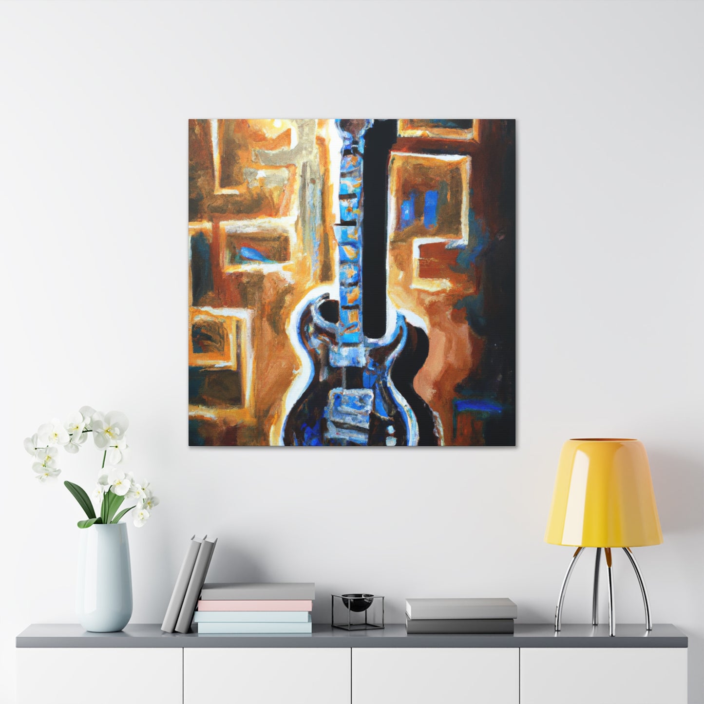 Electric Guitar Strumming - Canvas