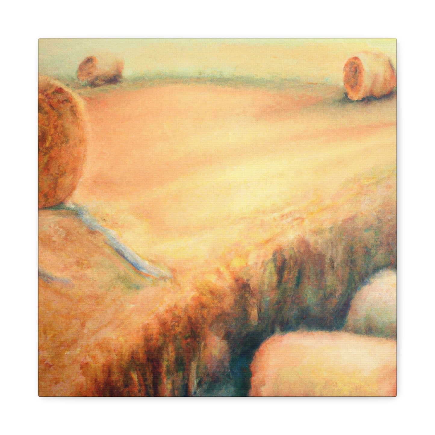 "Hay Bale Surrealism" - Canvas