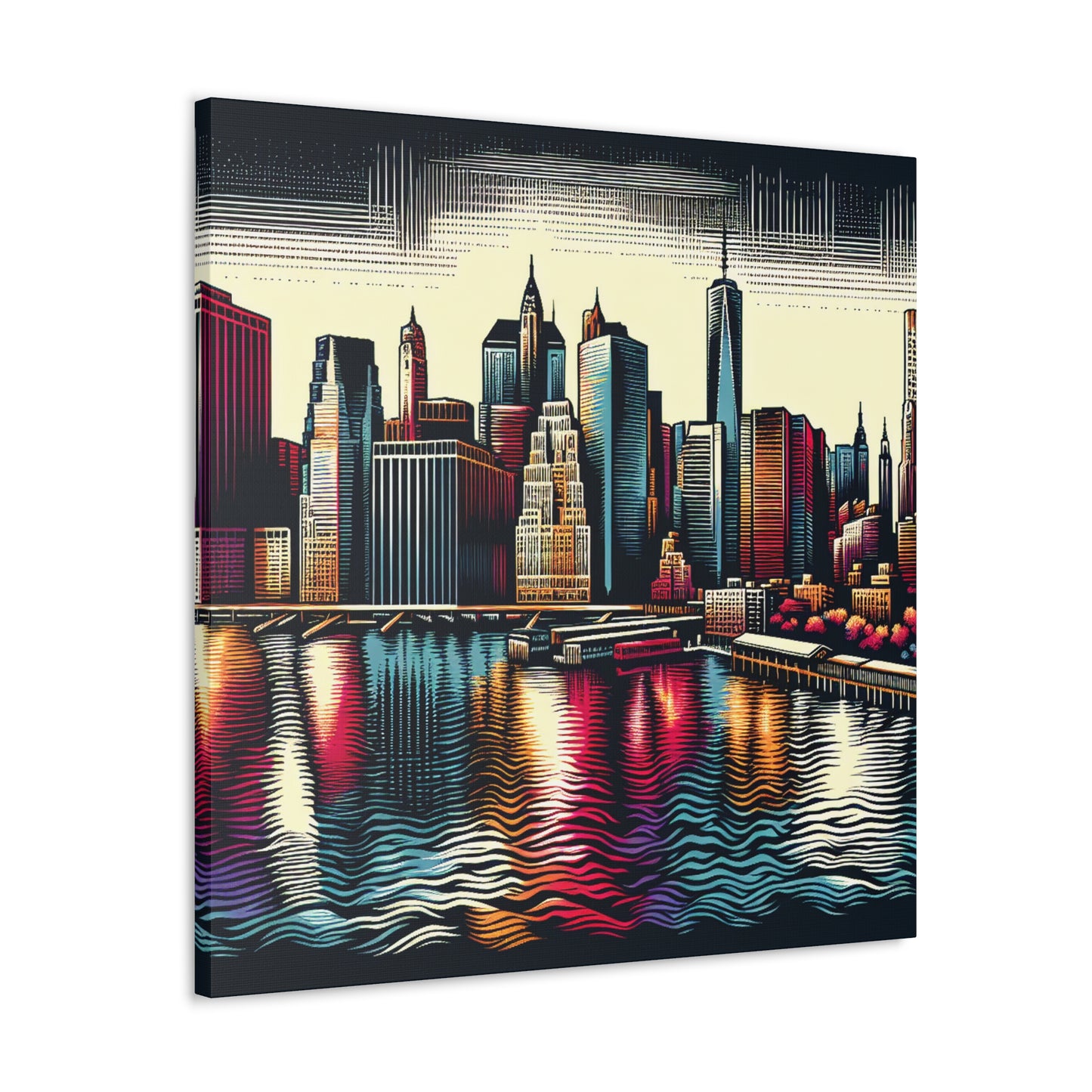 "Concrete City Symphony" - Canvas