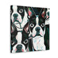 "Boston Terrier Expressionism" - Canvas