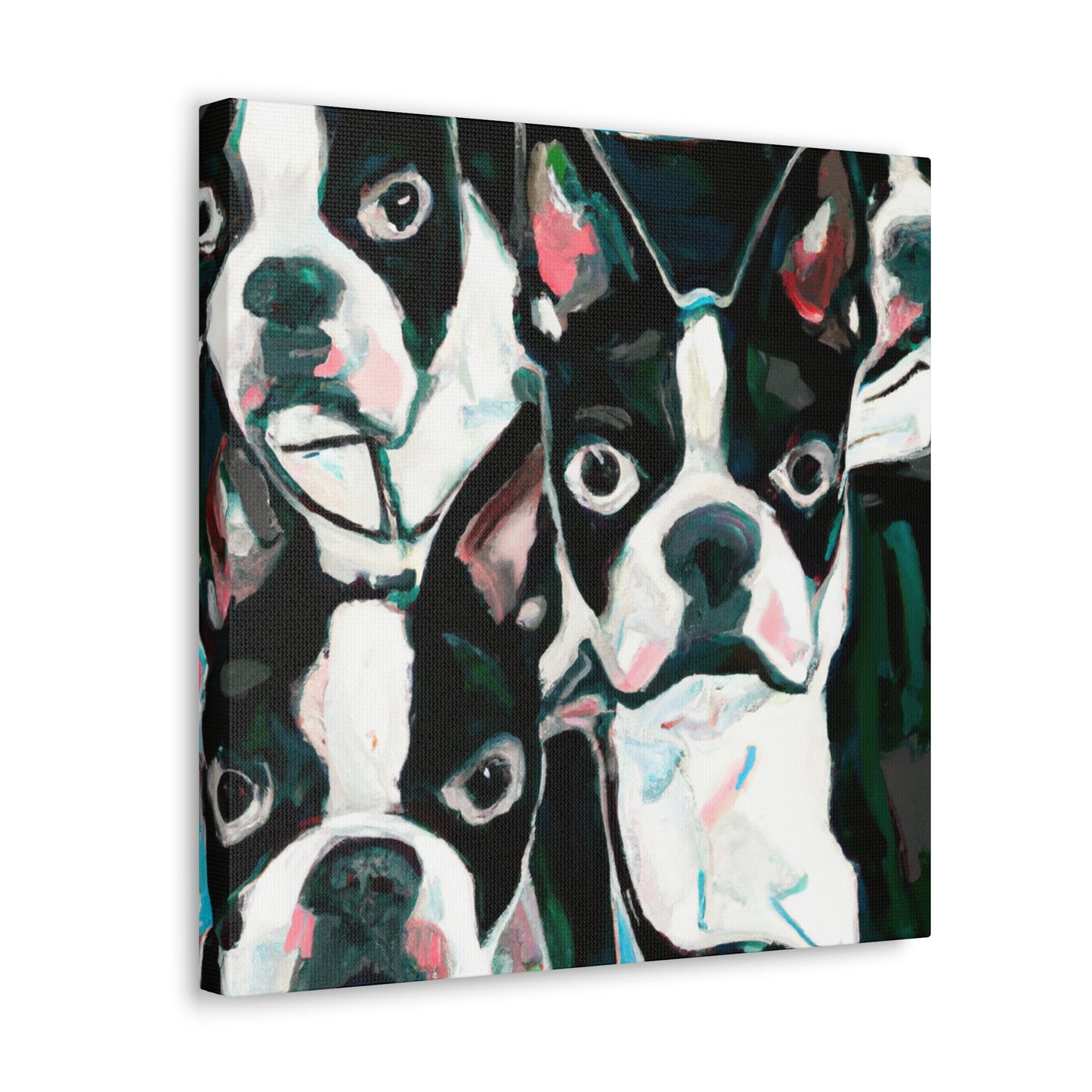 "Boston Terrier Expressionism" - Canvas