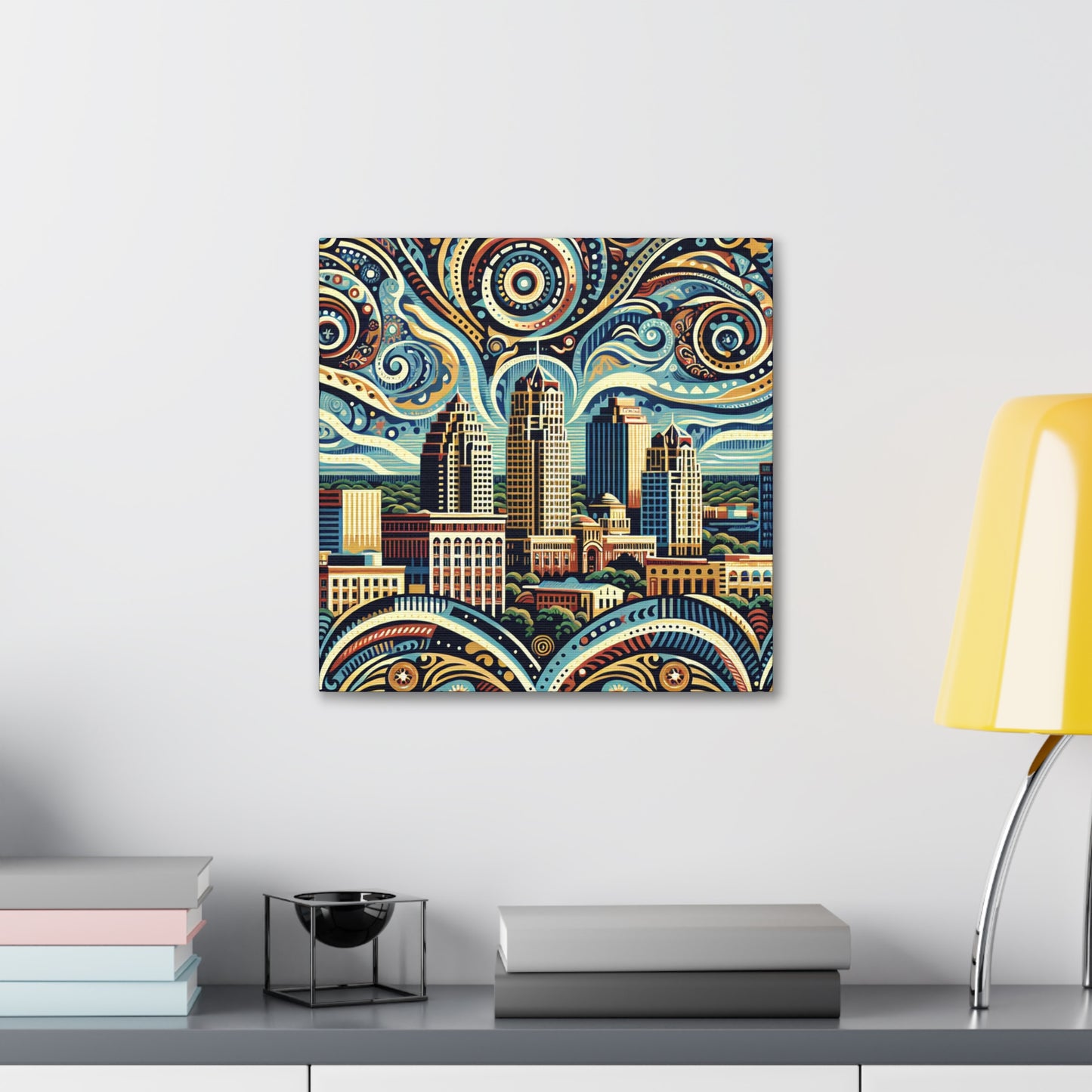 "Texas Tapestry: San Antonio" - Canvas