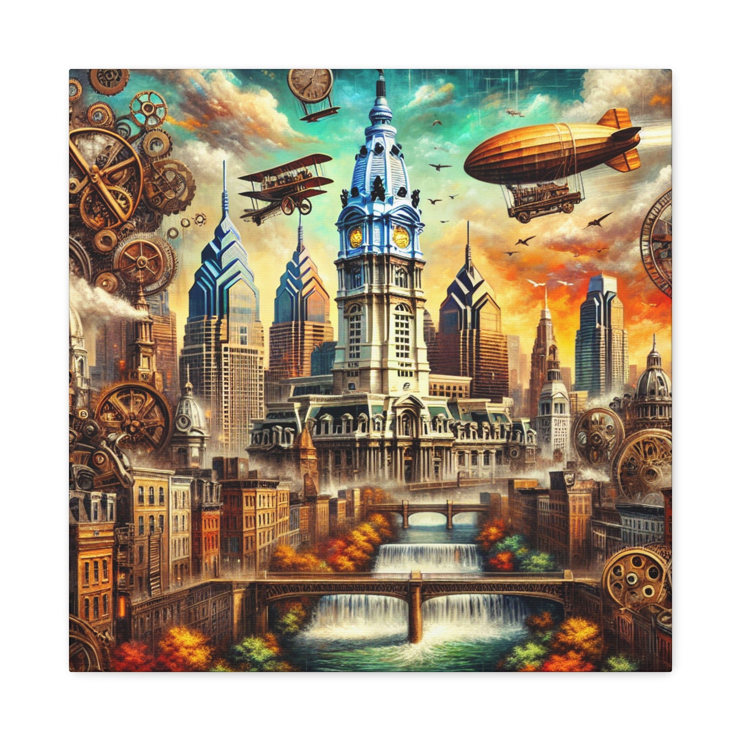 "Phantom Steam City" - Canvas