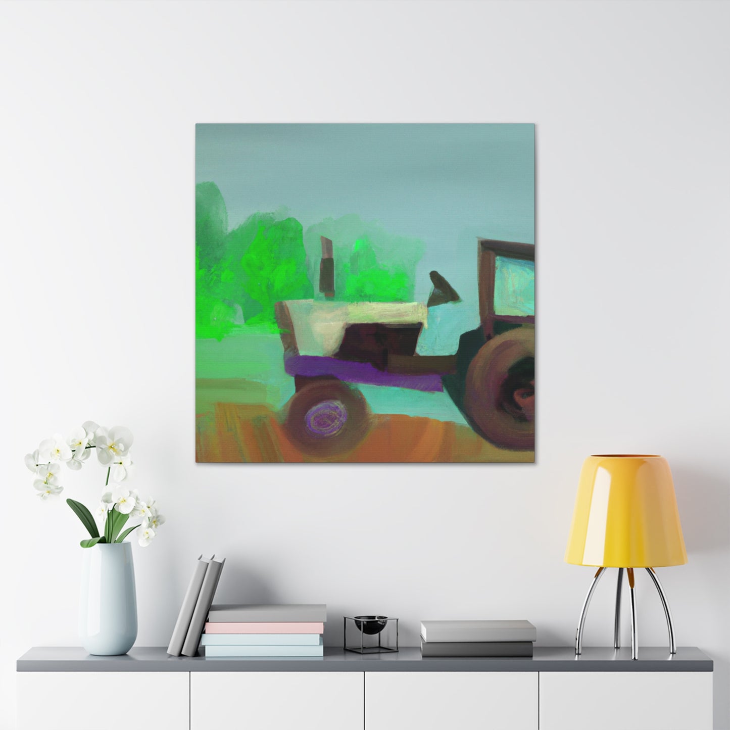 Tractor in Abstraction - Canvas