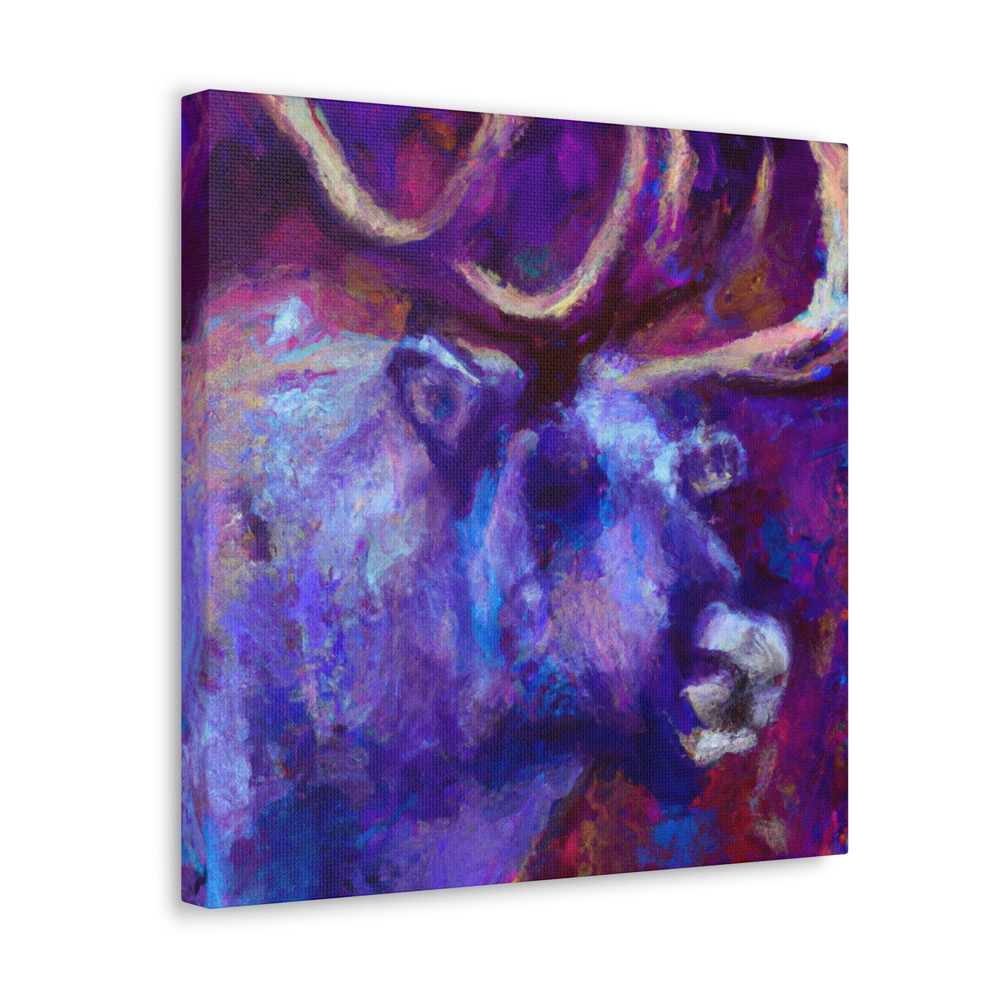 Reindeer Impressionism Scene - Canvas