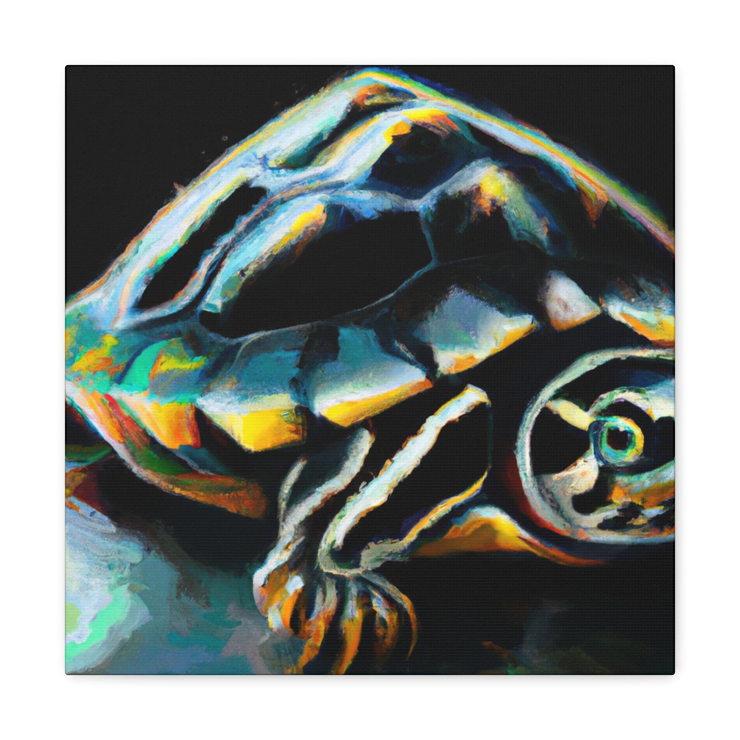 "Box Turtle Reflection" - Canvas