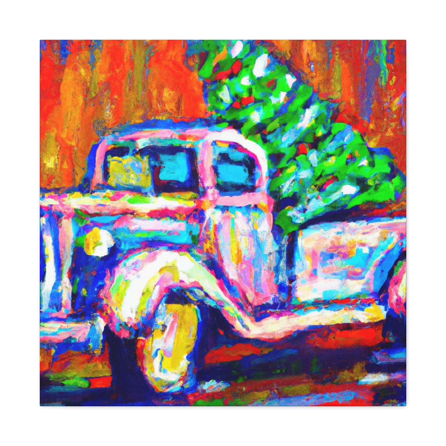 "Christmas Tree Fauvism Dream" - Canvas