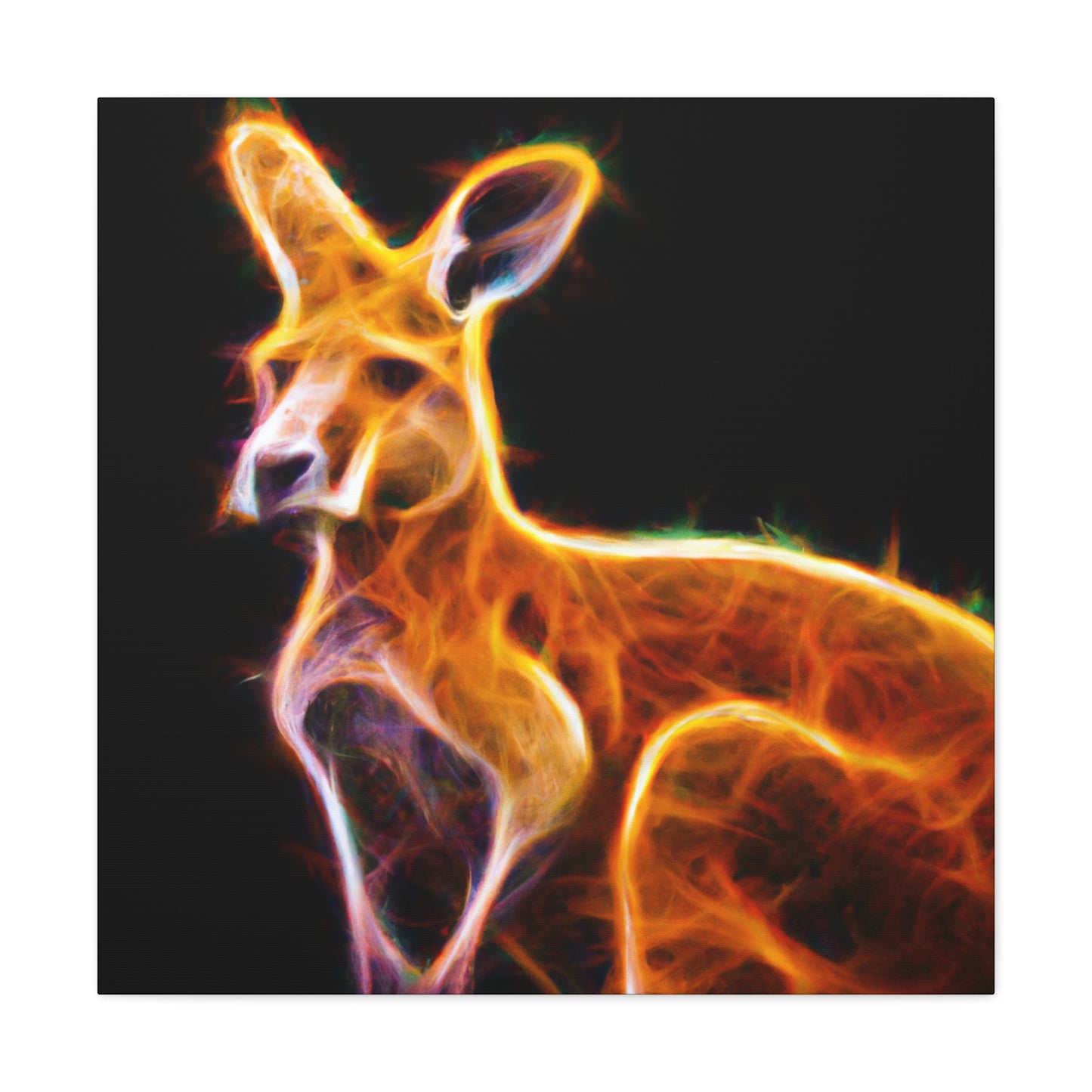 Kangaroo in Starlight - Canvas