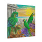 "Amazon Parrots in Splendor" - Canvas