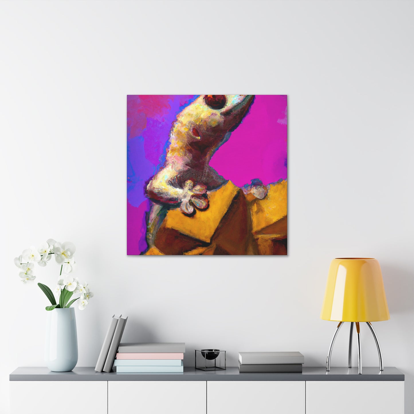 Crested Gecko Sunrise - Canvas